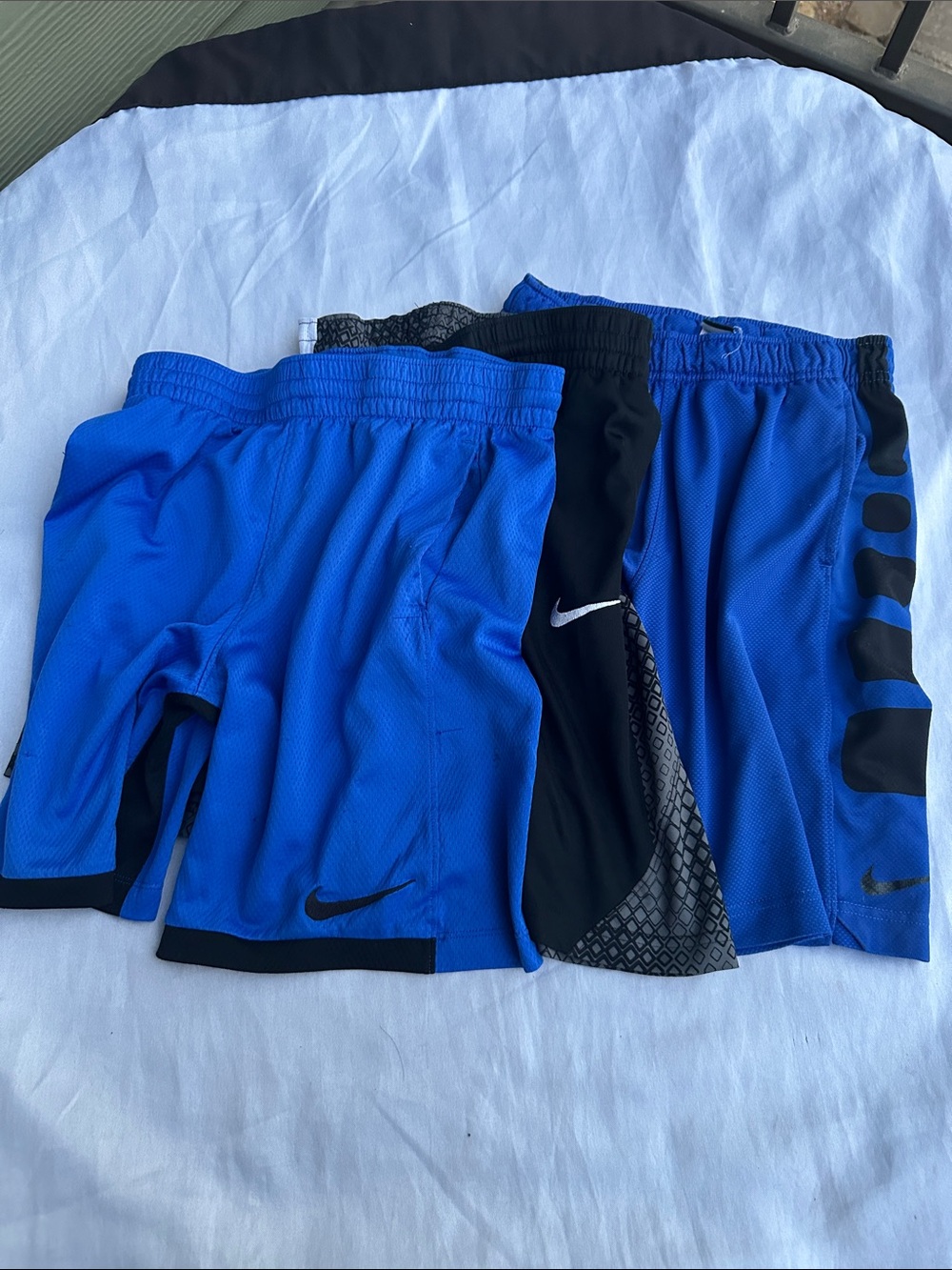 Nike Men’s Blue and Black Athletic Shorts - 3-Pack